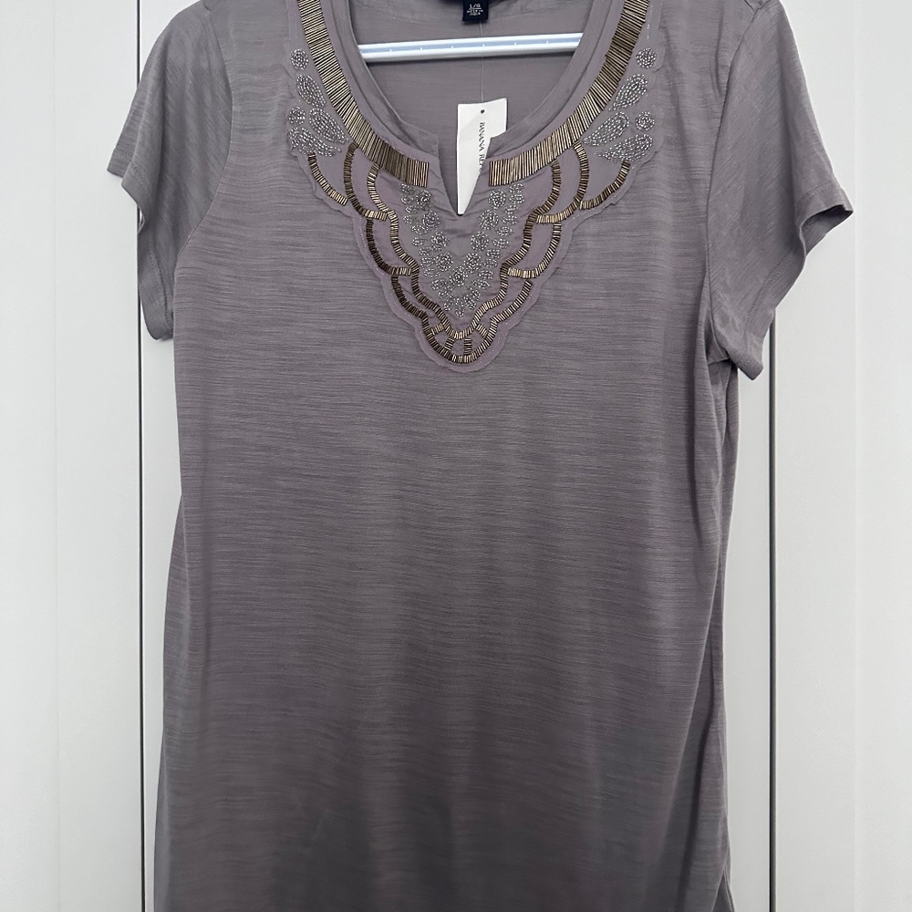 Banana Republic Short Sleeve Decorative Shirt